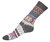 Grey Flower Ullsocka