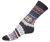 Navy Flower Ullsocka