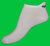 White microfiber ankelsocks