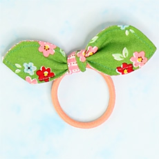 diy hårsnodd med rosett