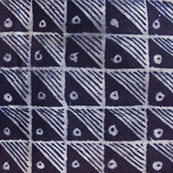 indigofärgad textil