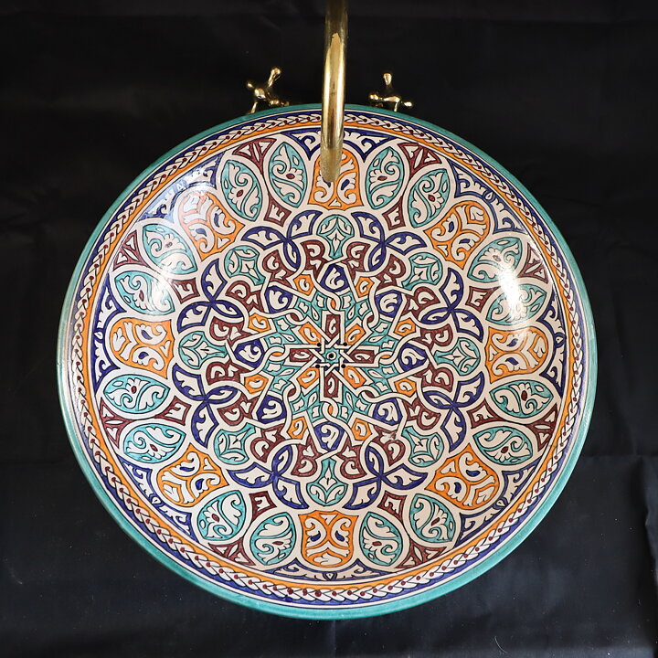 Antique Moroccan Ceramic Sink