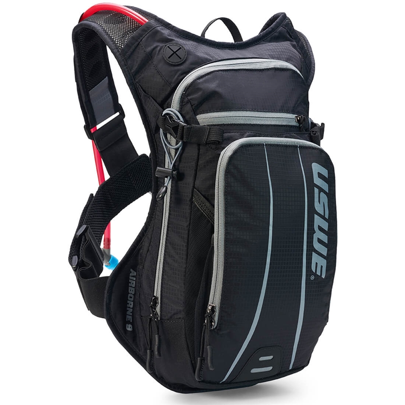 USWE BACKPACK AIRBORNE 9 - svart/grå
