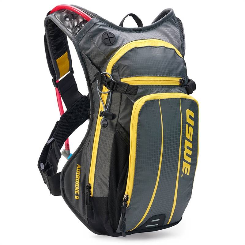 USWE BACKPACK AIRBORNE 9 - grå/gul