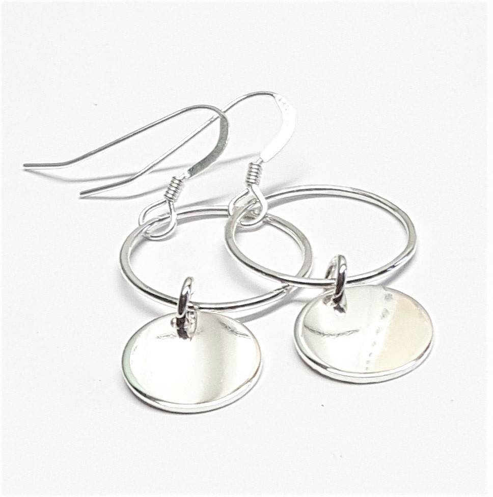 Silverörhänge cirkles