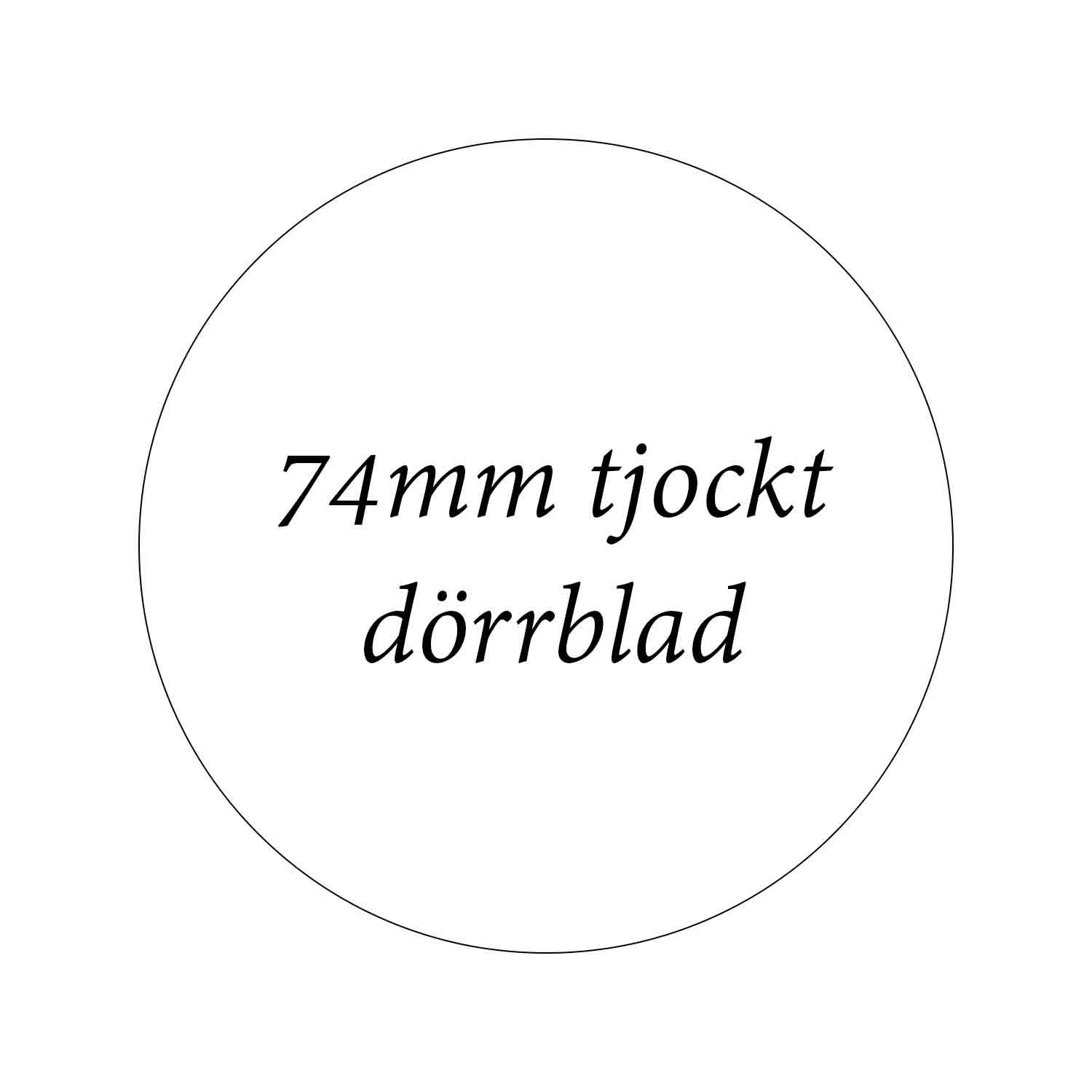 Stalldörrar 74mm tjockt dörrblad