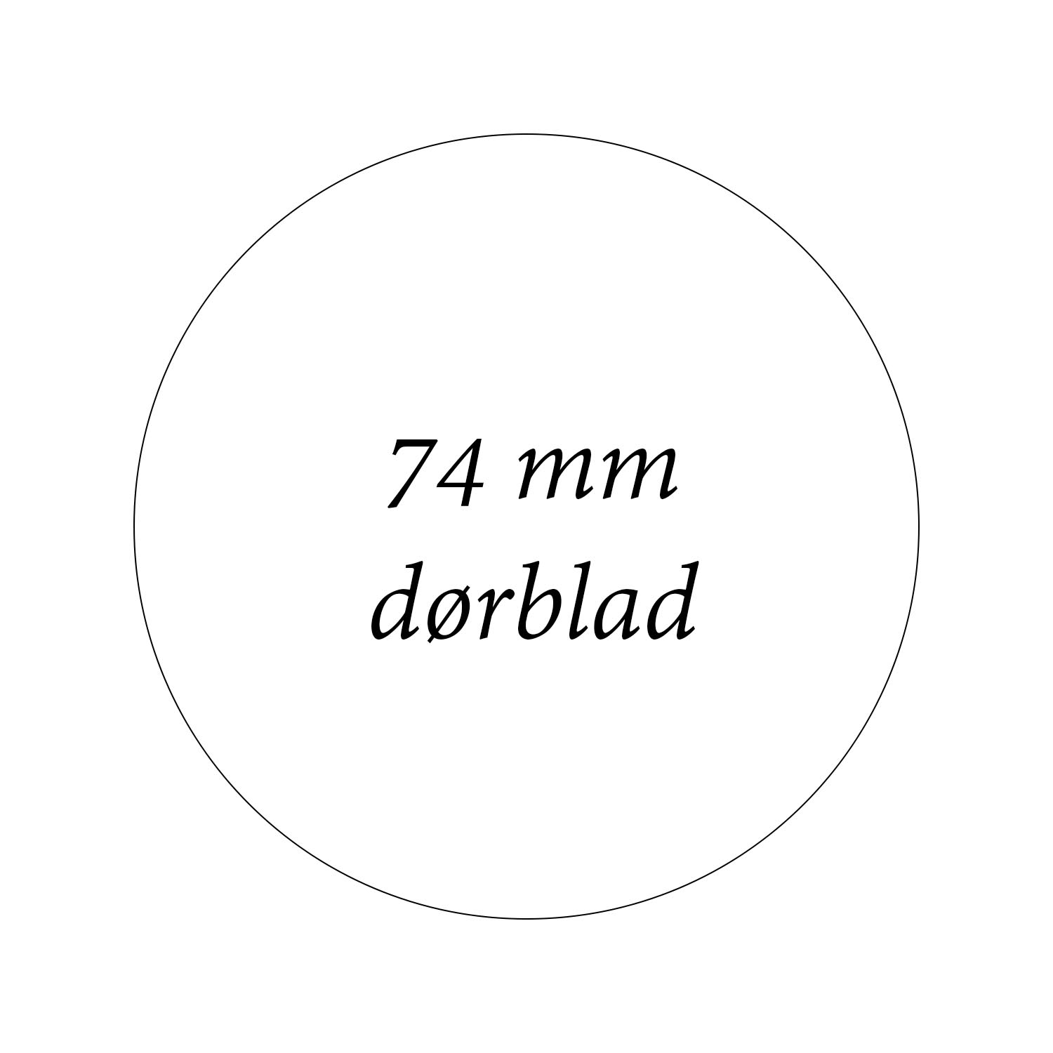 Boddør 74 mm dørblad