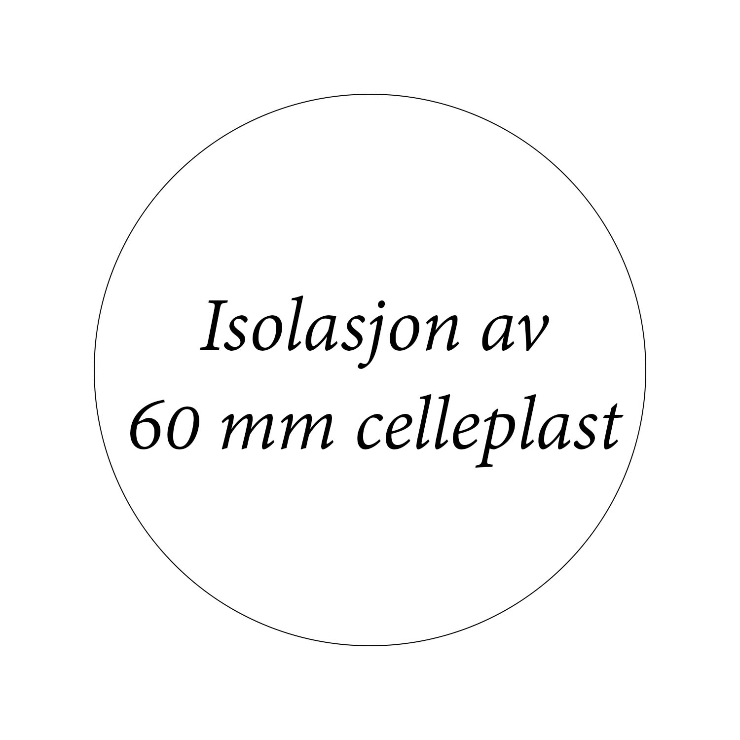 Boddør Isolasjon av 60 mm celleplast