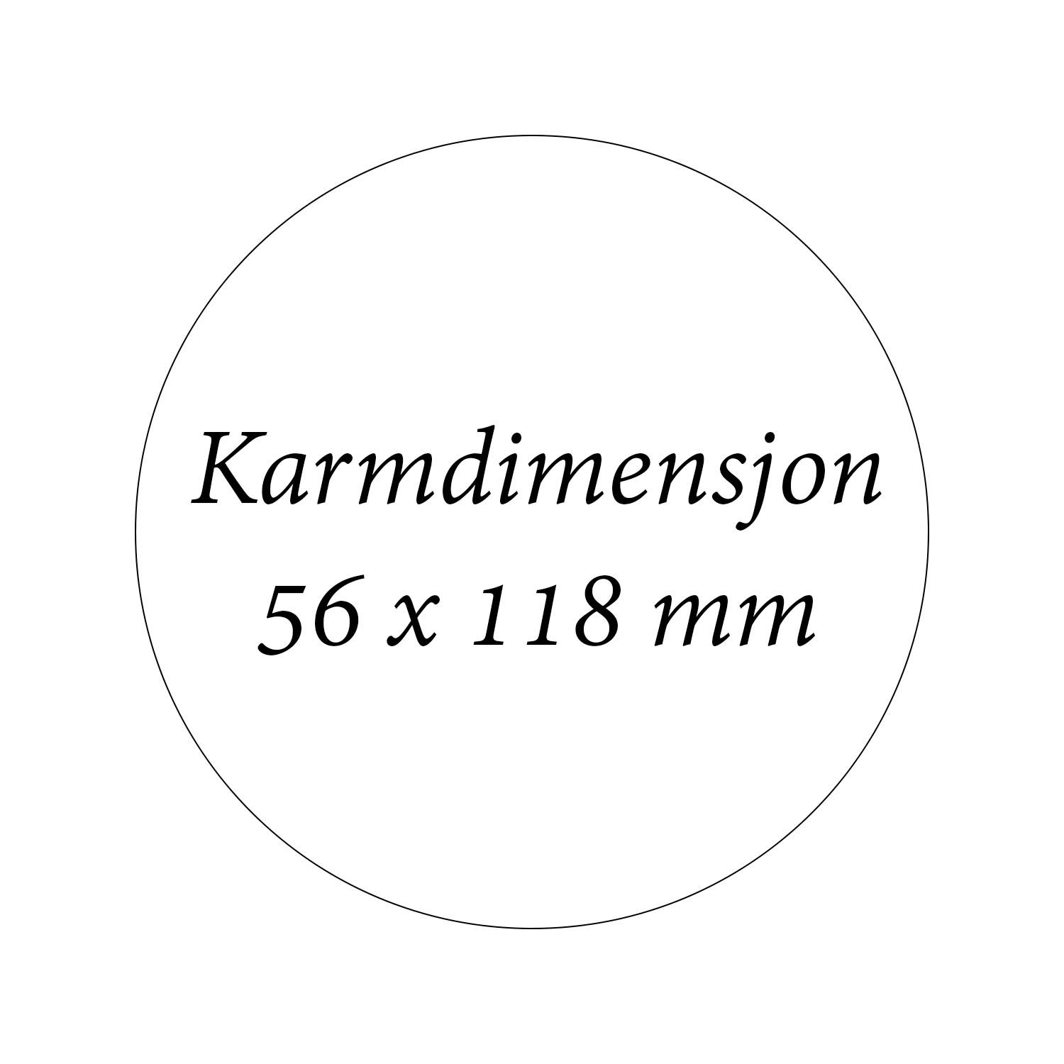 Boddør Karmdimensjon 56 x 118 mm