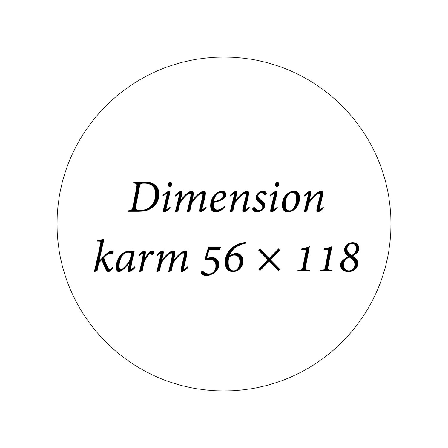 Udhusdør Dimension karm 56 × 118 mm