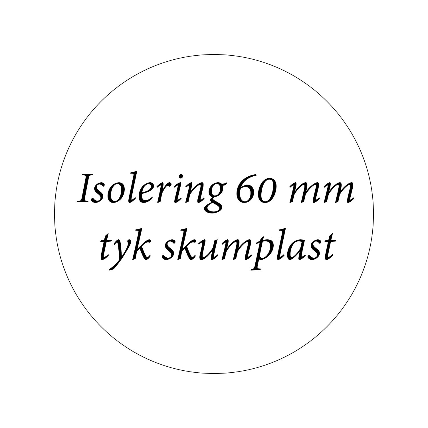Udhusdør Isolering 60 mm tyk skumplast