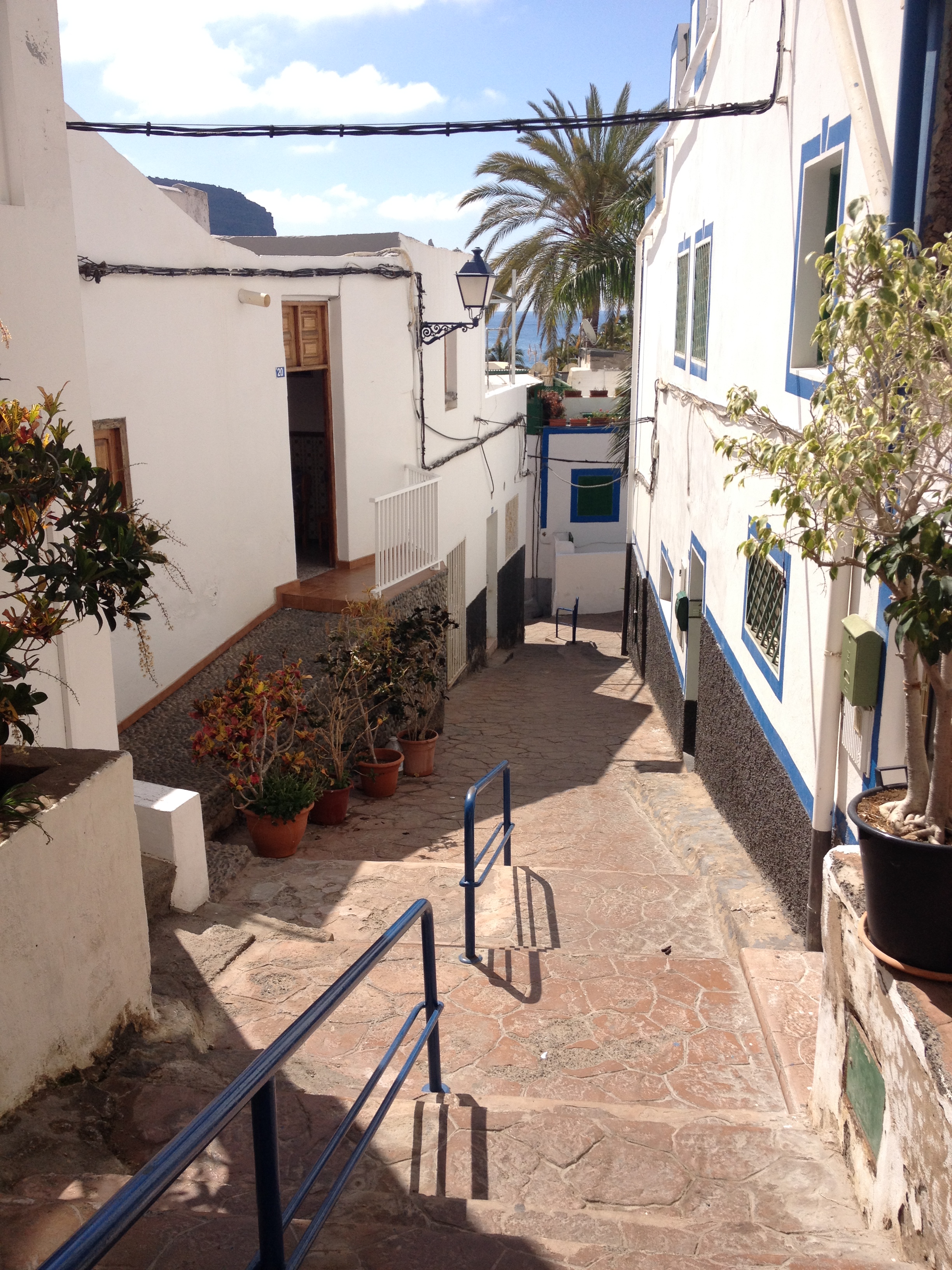 Bo pittoreskt i Puerto de Mogan