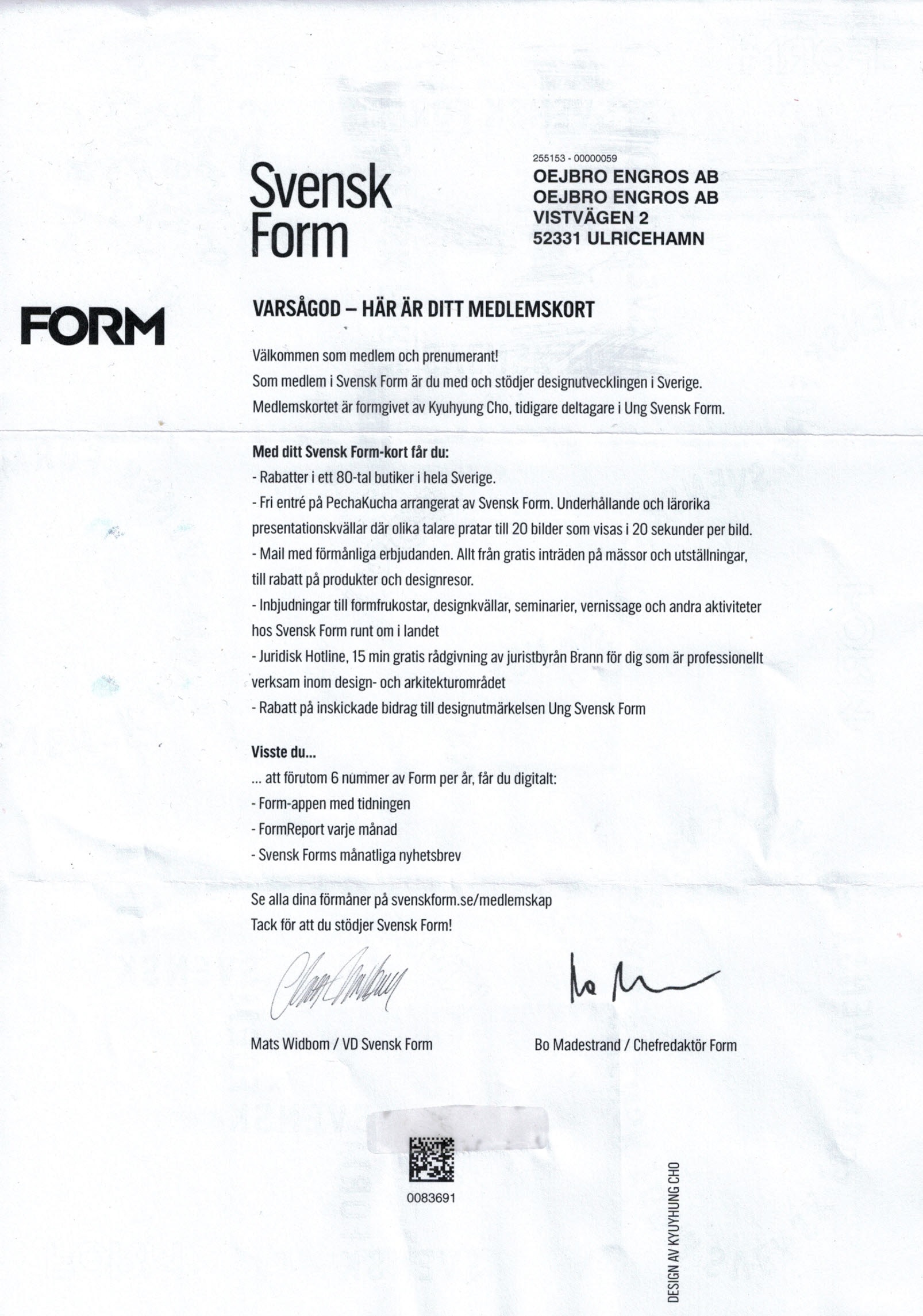 svensk form 