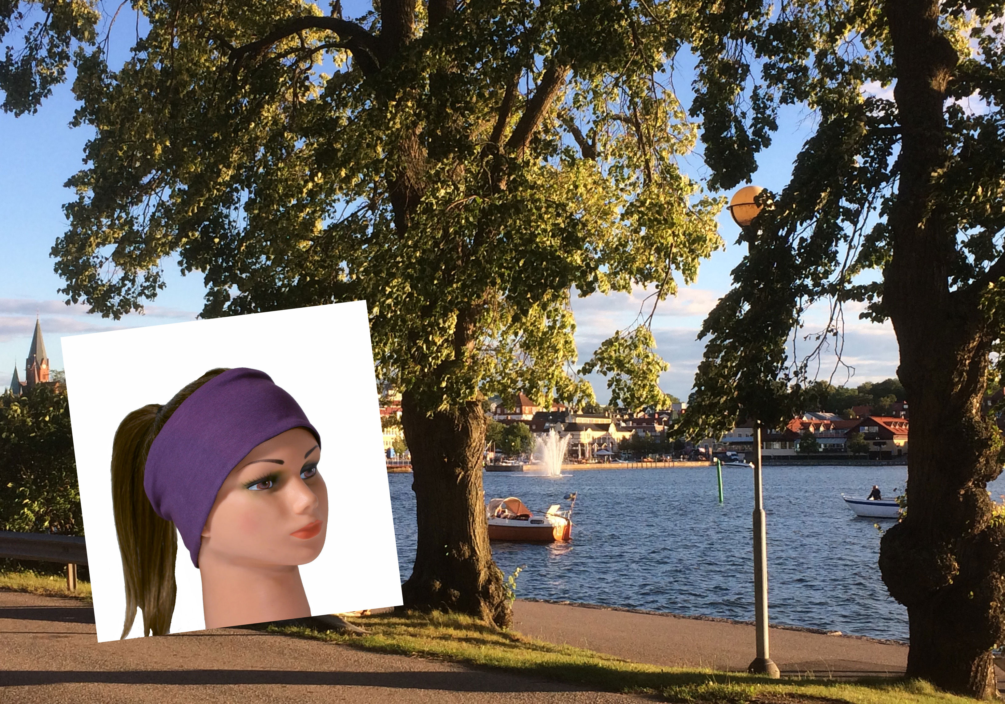 Alternativ till peruk Pannband med hårtofs Äkta hår