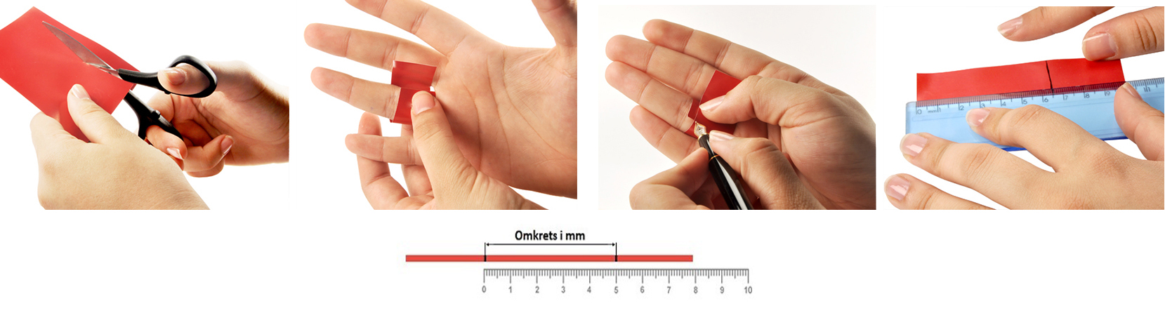 Mät omkrets ringar