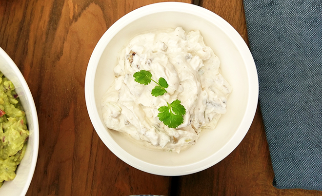 Yoghurtdipp med aubergine