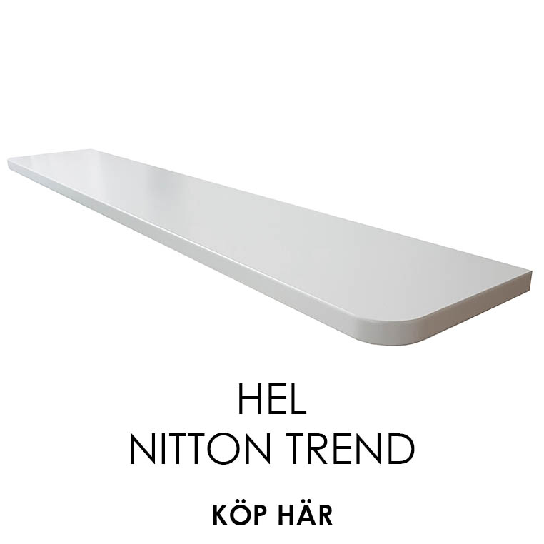 Fönsterbräda nitton trend vit hel