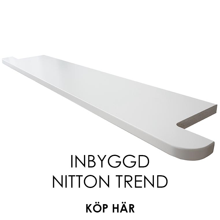 Fönsterbräda nitton trend vit inbyggd