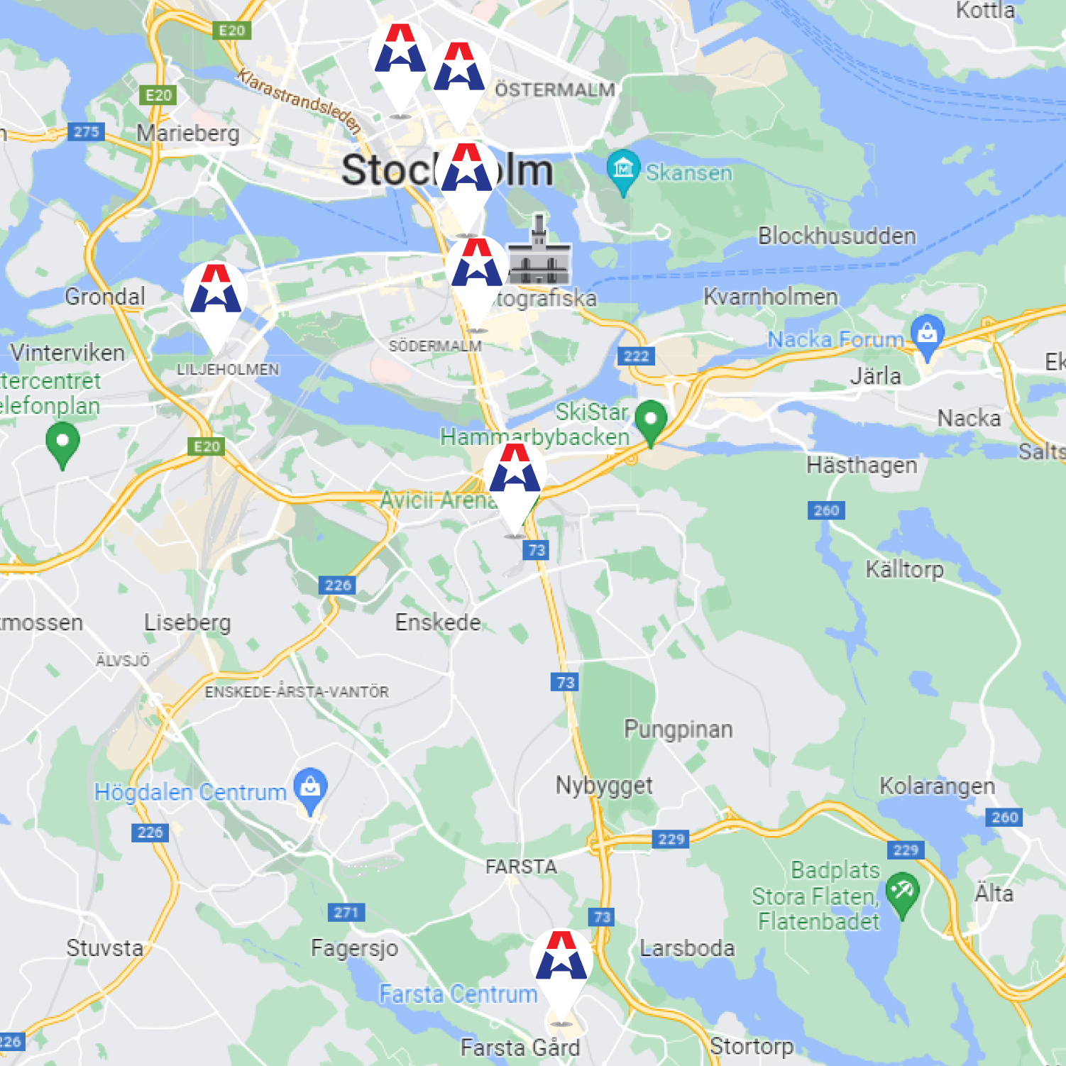TA Store Map