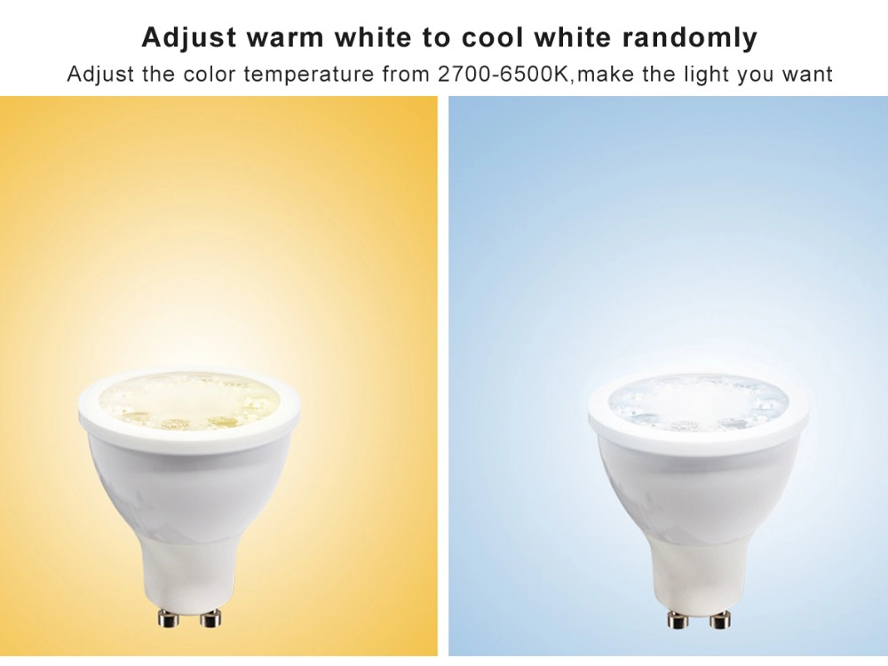 Gledopto GL-S-007Z 5W GU10 Bulb dual white and color